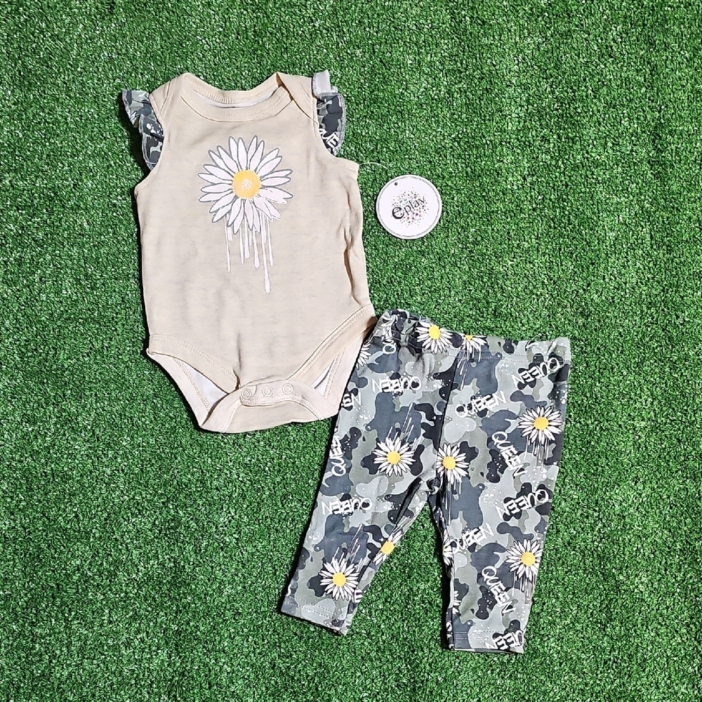 Baby Matching Set - Cream and Gray - Picture 2 of 9